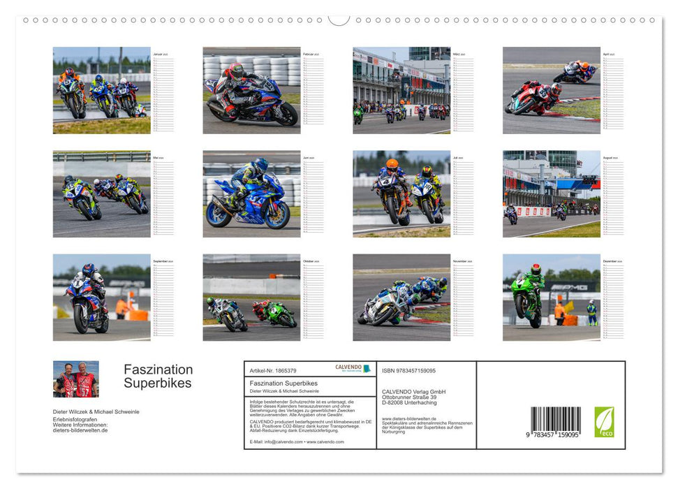 Faszination Superbikes (CALVENDO Premium Wandkalender 2025)