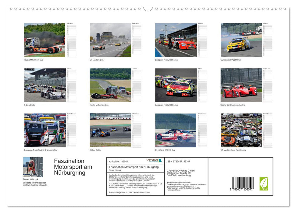 Faszination Motorsport am Nürburgring (CALVENDO Premium Wandkalender 2025)
