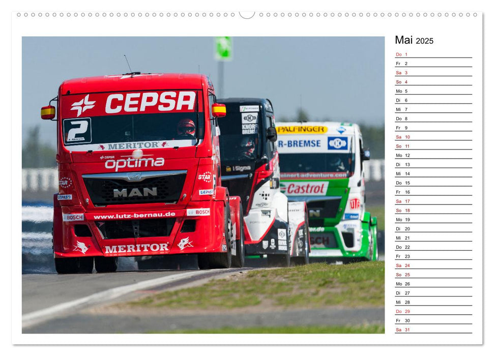 Truck Racing am Nürburgring (CALVENDO Wandkalender 2025)