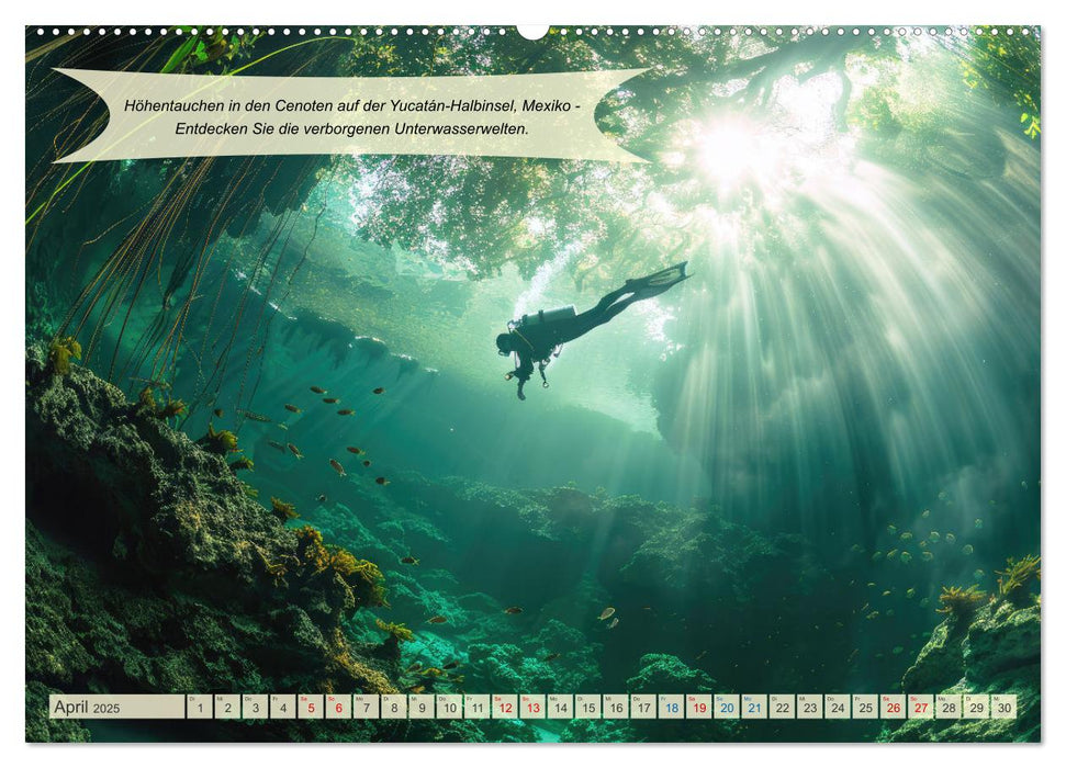 Abenteuerideen für Adrenalin Junkies (CALVENDO Premium Wandkalender 2025)