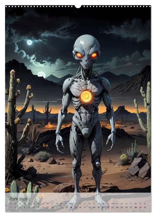 Kreaturen der Dunkelheit - Legendäre Albträume (CALVENDO Wandkalender 2025)