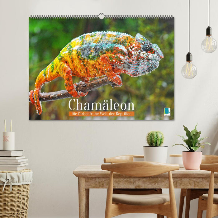Chamäleon: Die farbenfrohe Welt der Reptilien (CALVENDO Wandkalender 2025)