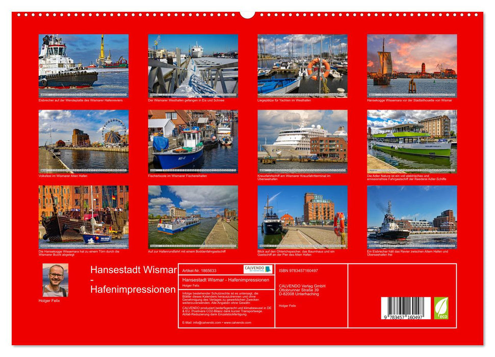 Hansestadt Wismar - Hafenimpressionen (CALVENDO Premium Wandkalender 2025)