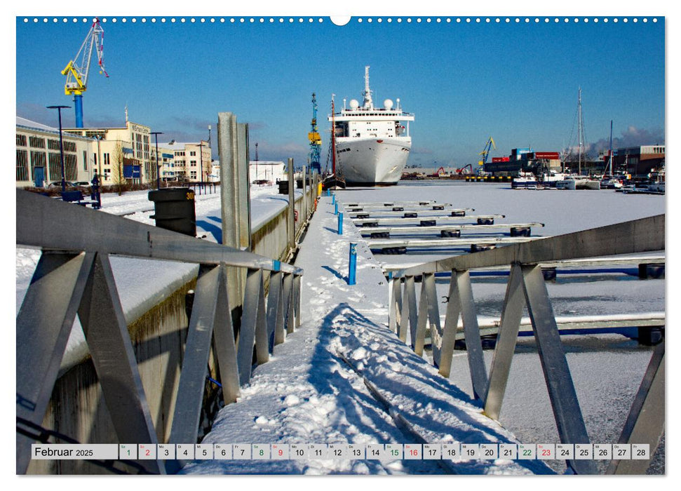 Hansestadt Wismar - Hafenimpressionen (CALVENDO Premium Wandkalender 2025)