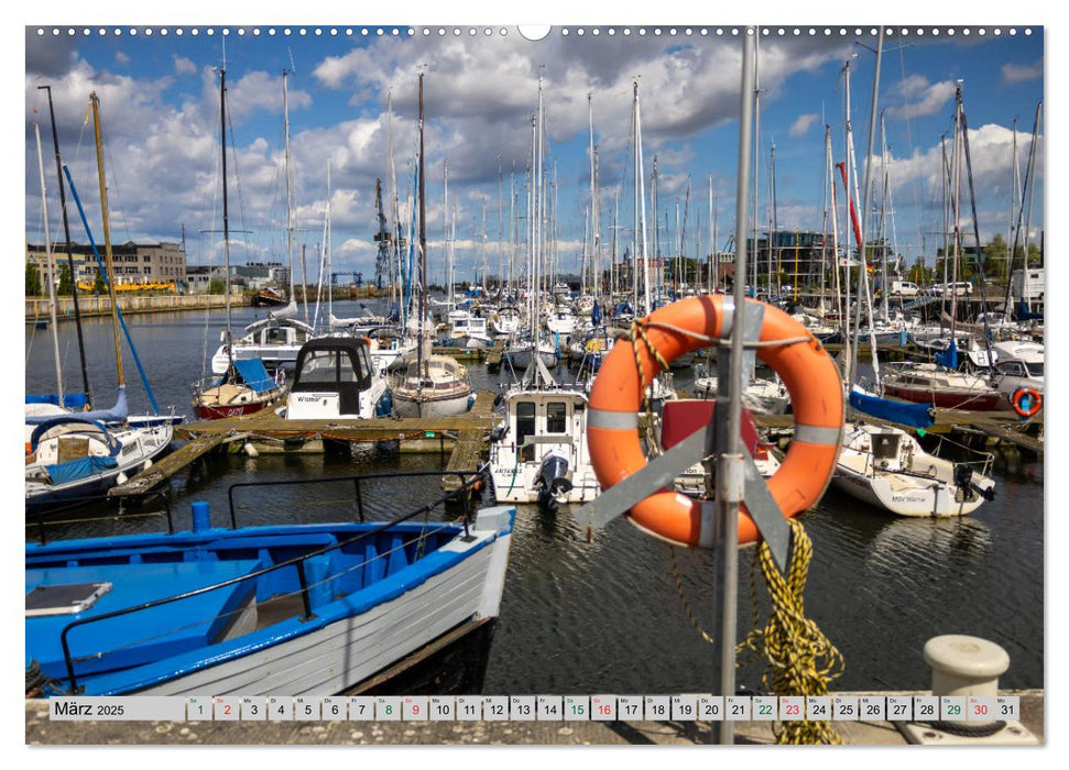 Hansestadt Wismar - Hafenimpressionen (CALVENDO Premium Wandkalender 2025)