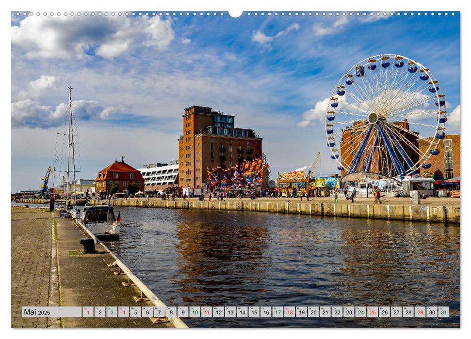 Hansestadt Wismar - Hafenimpressionen (CALVENDO Premium Wandkalender 2025)