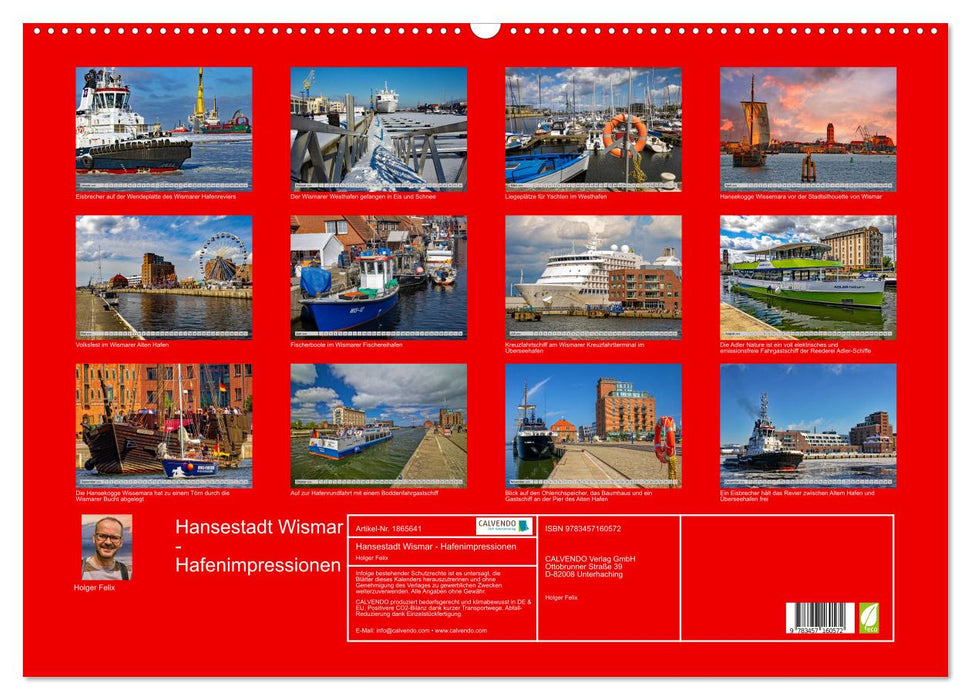 Hansestadt Wismar - Hafenimpressionen (CALVENDO Wandkalender 2025)