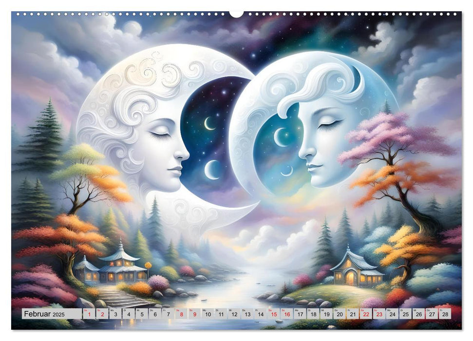 Mondsichelzauber Eine Reise durch die Natur (CALVENDO Wandkalender 2025)