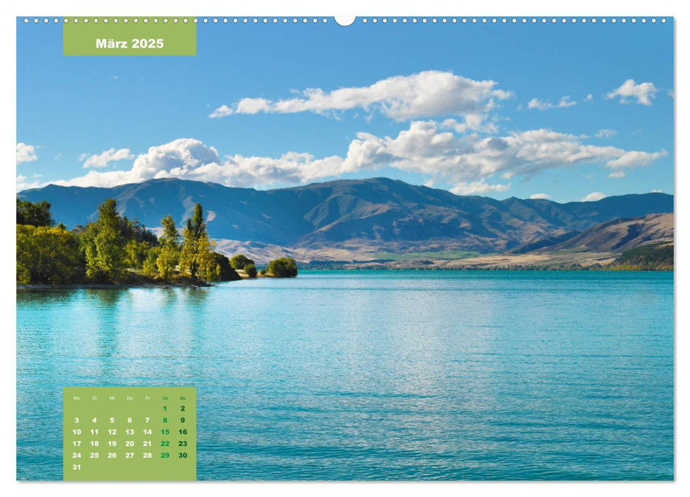 Erlebe mit mir das Naturwunder Neuseeland die Südinsel (CALVENDO Premium Wandkalender 2025)