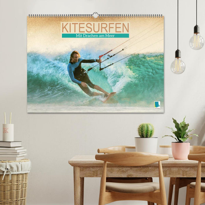 Kitesurfen: Mit Drachen am Meer (CALVENDO Wandkalender 2025)