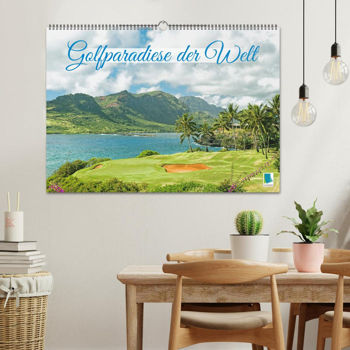 Golfparadiese der Welt (CALVENDO Wandkalender 2025)