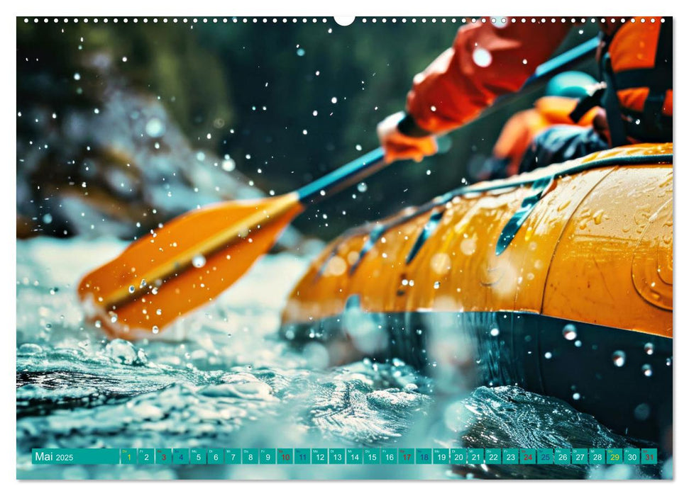 Faszination Wildwasser - Rafting (CALVENDO Wandkalender 2025)