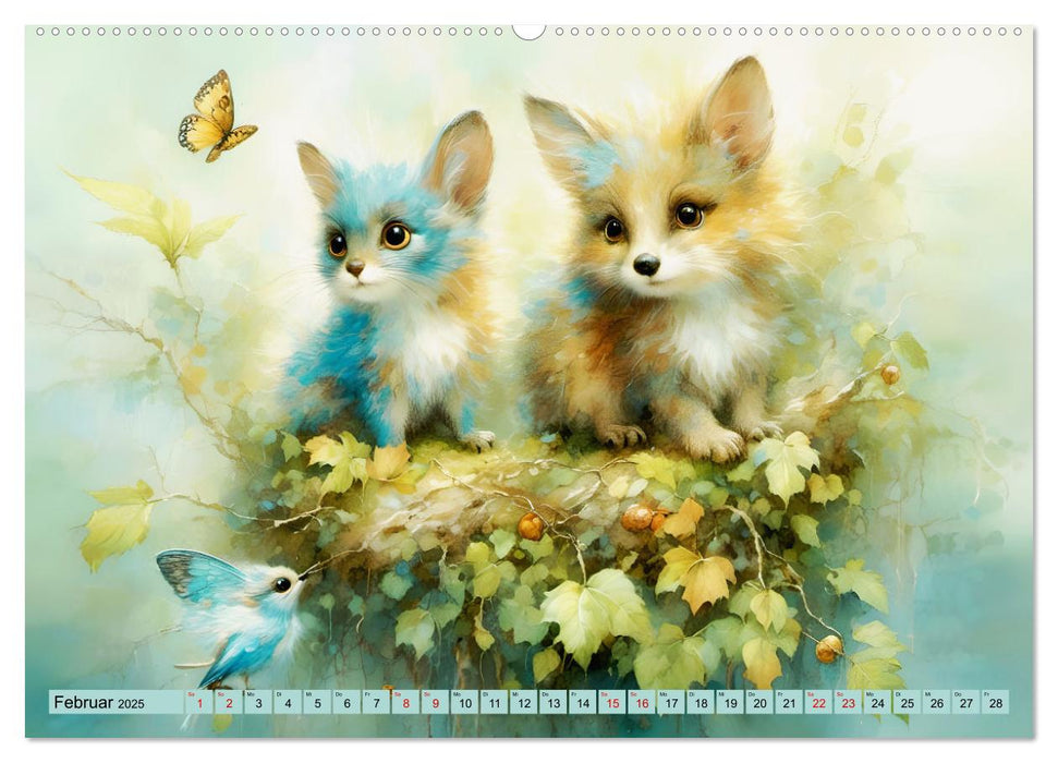 Pelzige süße Freunde (CALVENDO Wandkalender 2025)