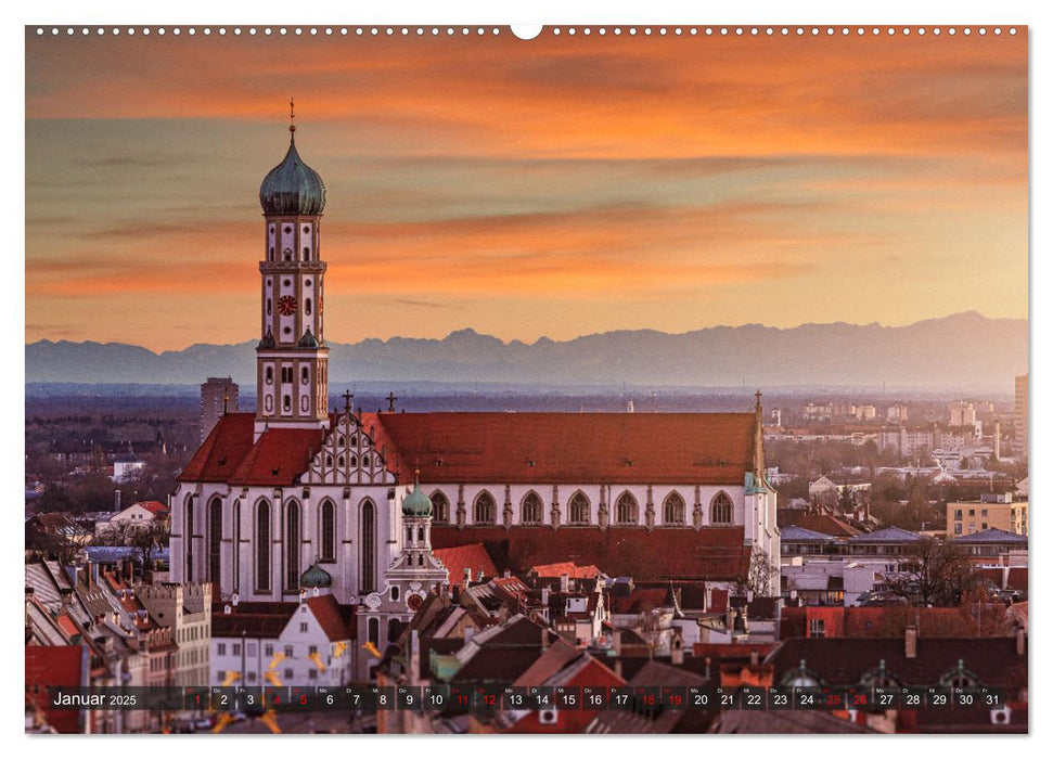 Augsburg - Stadt und Land (CALVENDO Premium Wandkalender 2025)