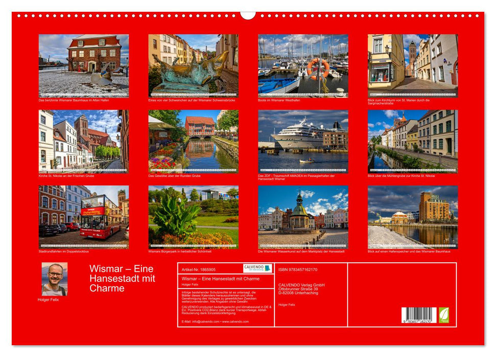 Wismar – Eine Hansestadt mit Charme (CALVENDO Wandkalender 2025)