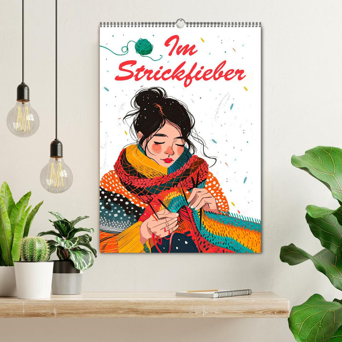 Im Strickfieber (CALVENDO Wandkalender 2025)