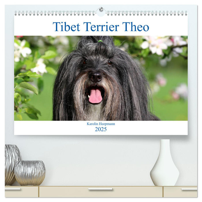 Tibet Terrier Theo (CALVENDO Premium Wandkalender 2025)