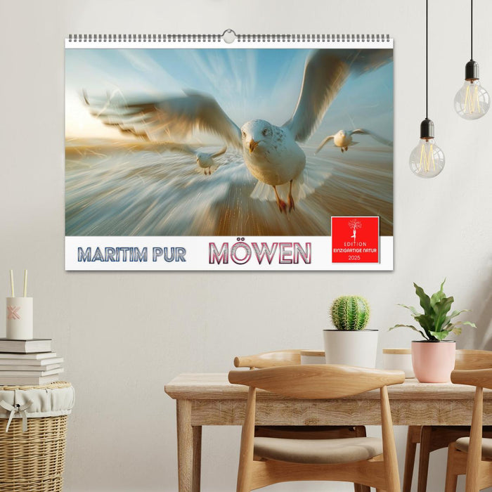 Maritim pur - Möwen (CALVENDO Wandkalender 2025)