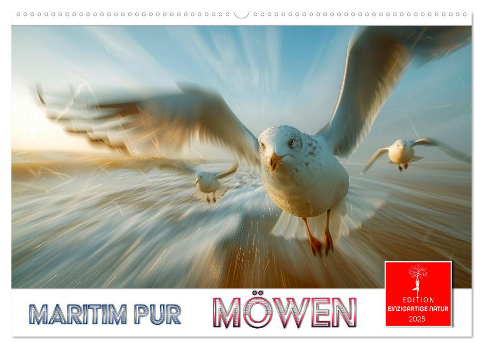 Maritim pur - Möwen (CALVENDO Wandkalender 2025)