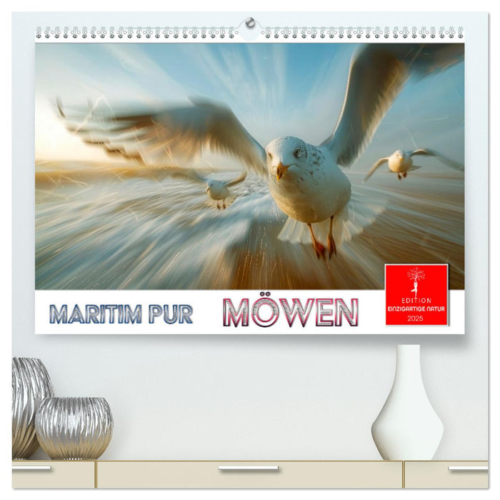 Maritim pur - Möwen (CALVENDO Premium Wandkalender 2025)