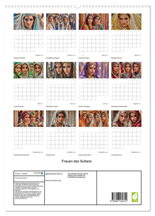 Frauen des Sultans (CALVENDO Premium Wandkalender 2025)