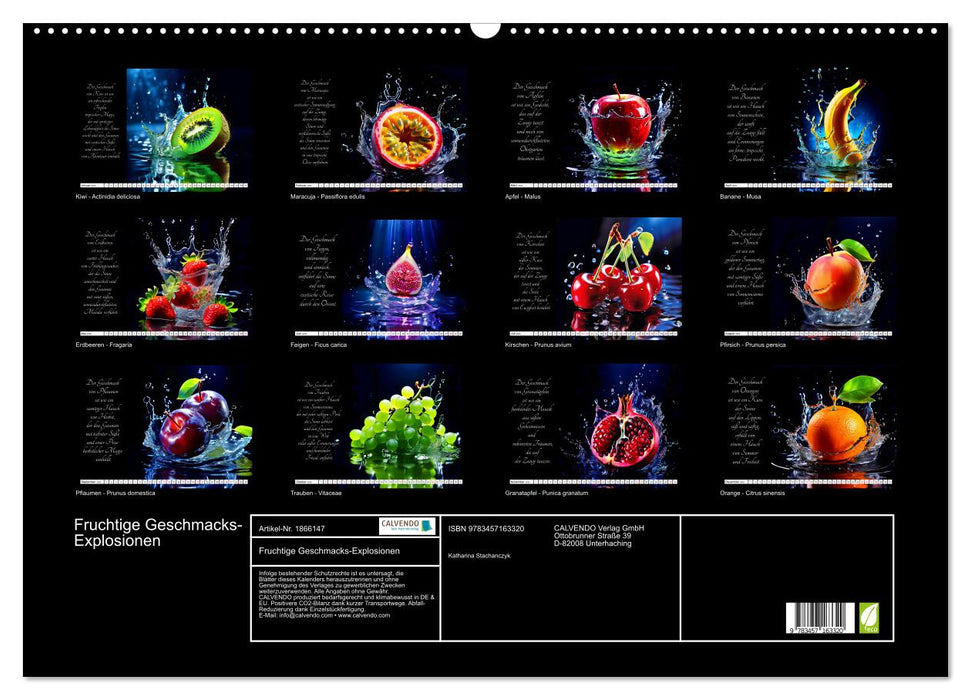 Fruchtige Geschmacks-Explosionen (CALVENDO Wandkalender 2025)