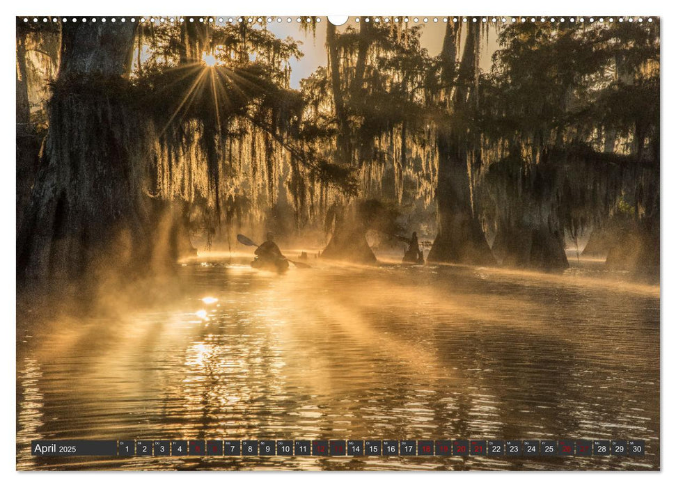 Natur Paradies Mississippi Delta (CALVENDO Wandkalender 2025)