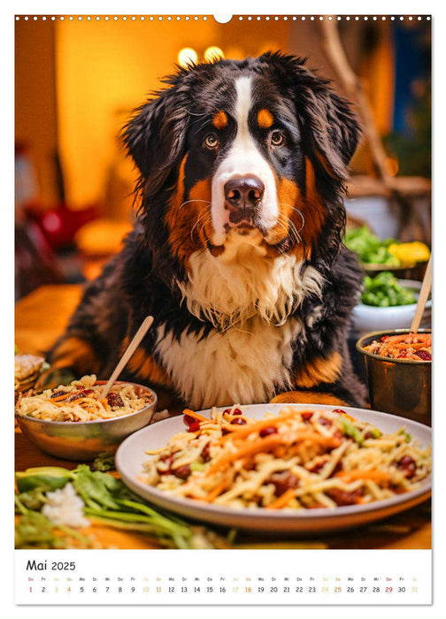 Hunde & Ramen - Ein Jahr voller Genuss und Freude (CALVENDO Wandkalender 2025)