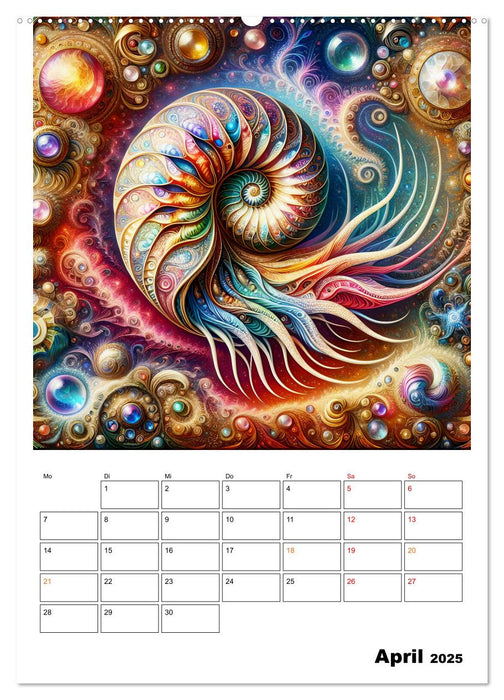 Mystische Nautilus (CALVENDO Wandkalender 2025)