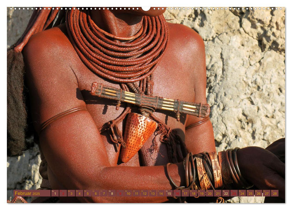 Himba - Der Schmuck der schönen Frauen (CALVENDO Premium Wandkalender 2025)