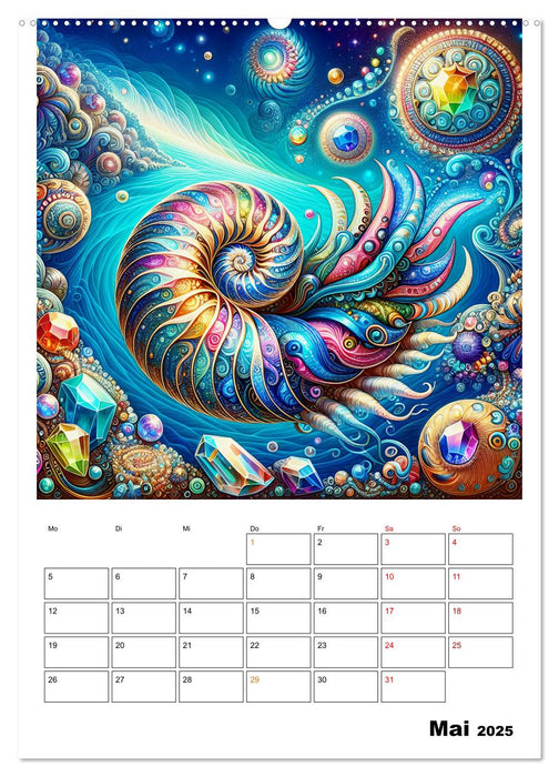 Mystische Nautilus (CALVENDO Premium Wandkalender 2025)