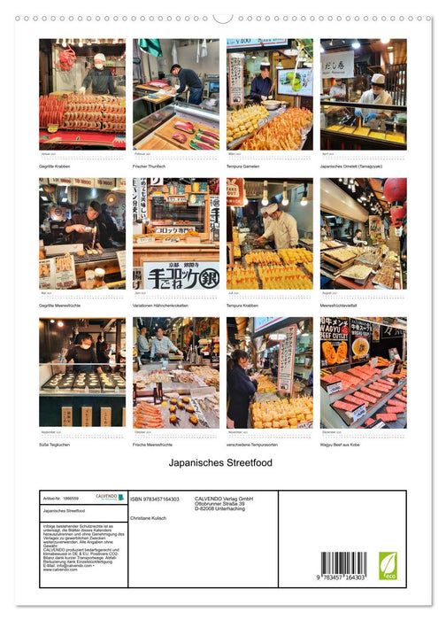 Japanisches Streetfood (CALVENDO Premium Wandkalender 2025)