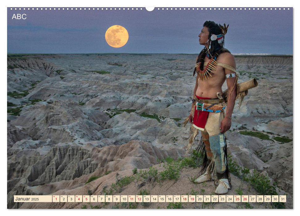 Sioux Im Lande von Sitting Bull (CALVENDO Premium Wandkalender 2025)