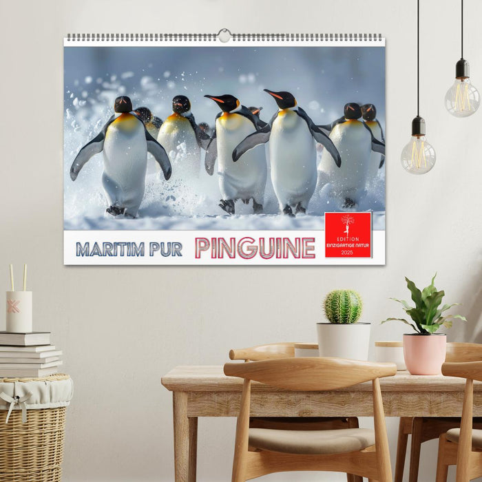Maritim pur - Pinguine (CALVENDO Wandkalender 2025)