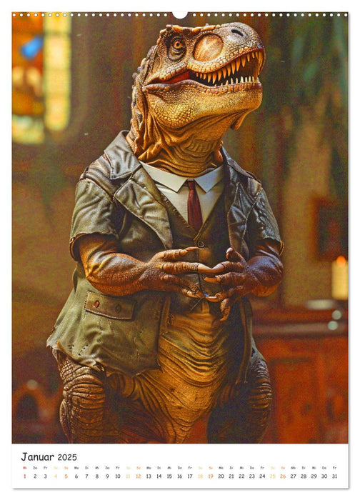 Tyrannosaurus Rex - Kleine Arme, große Abenteuer (CALVENDO Wandkalender 2025)