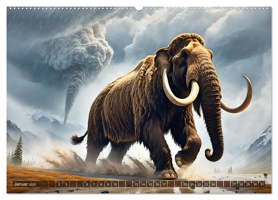 Urzeittiere - Zeitreise in eine vergangene Welt (CALVENDO Wandkalender 2025)