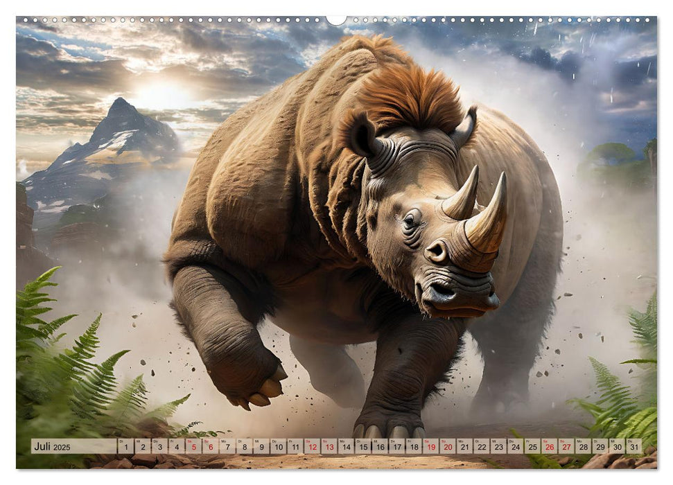Urzeittiere - Zeitreise in eine vergangene Welt (CALVENDO Premium Wandkalender 2025)