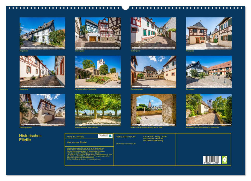 Historisches Eltville (CALVENDO Wandkalender 2025)