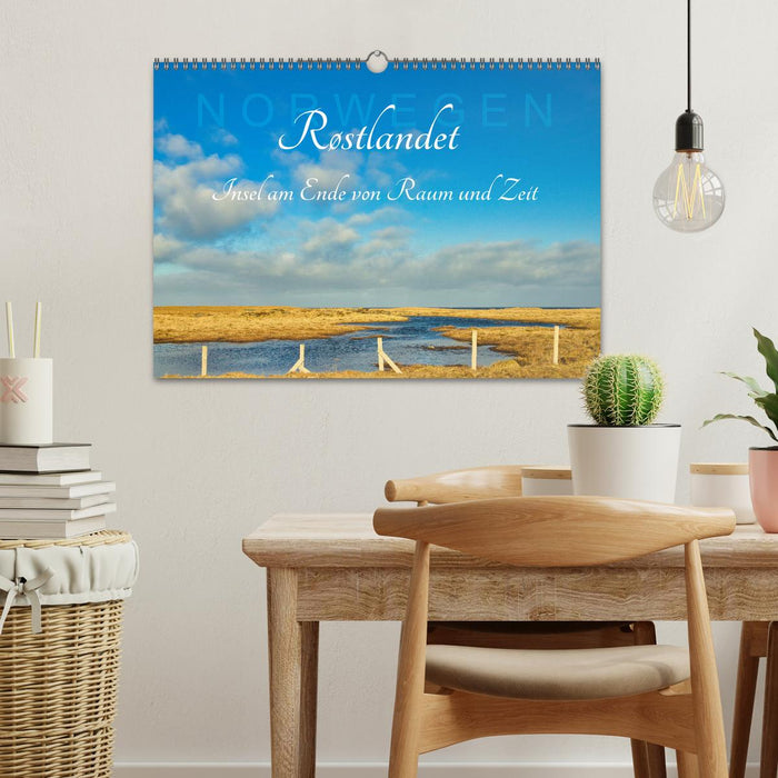 Røstlandet am Ende von Raum und Zeit (CALVENDO Wandkalender 2025)