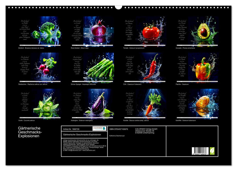 Gärtnerische Geschmacks-Explosionen (CALVENDO Wandkalender 2025)