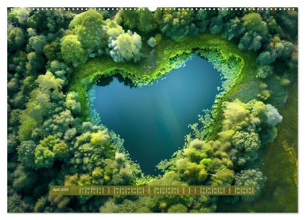 Mit dem Herzen der Natur (CALVENDO Premium Wandkalender 2025)