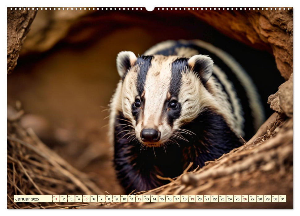 Die Familie der Marder (CALVENDO Wandkalender 2025)