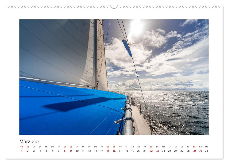 Karibische Segelträume (CALVENDO Premium Wandkalender 2025)