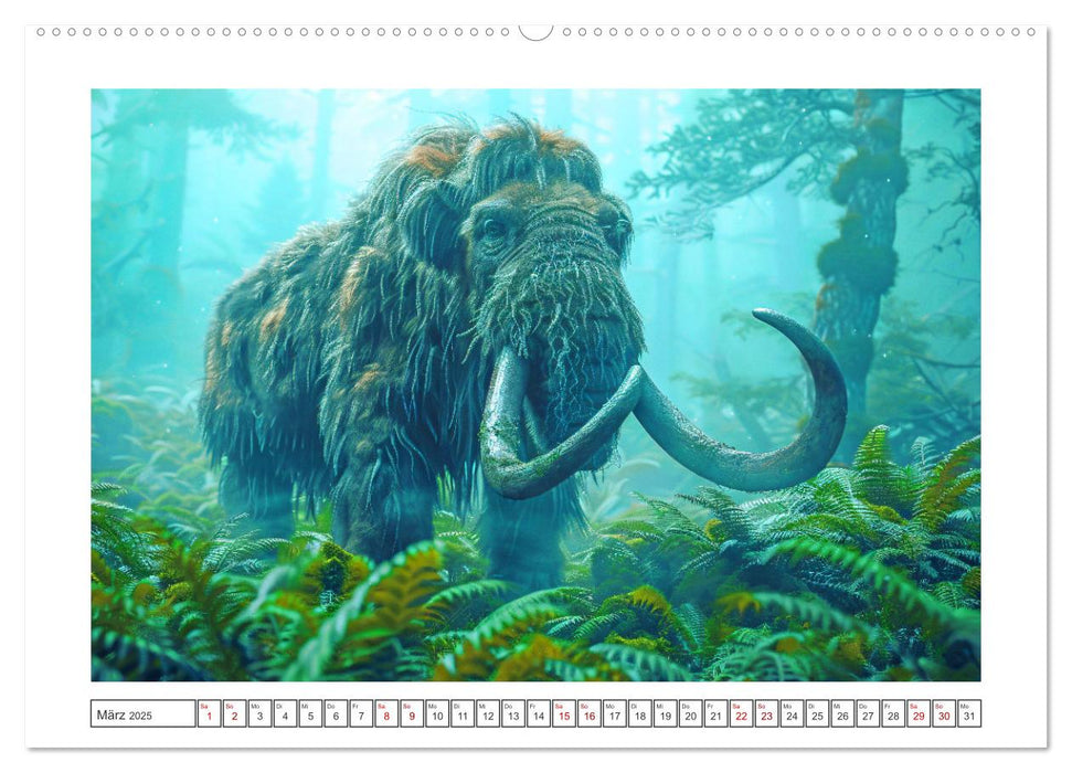 Vergessene Wunder - Ein Jahr mit ausgestorbenen Tieren (CALVENDO Premium Wandkalender 2025)