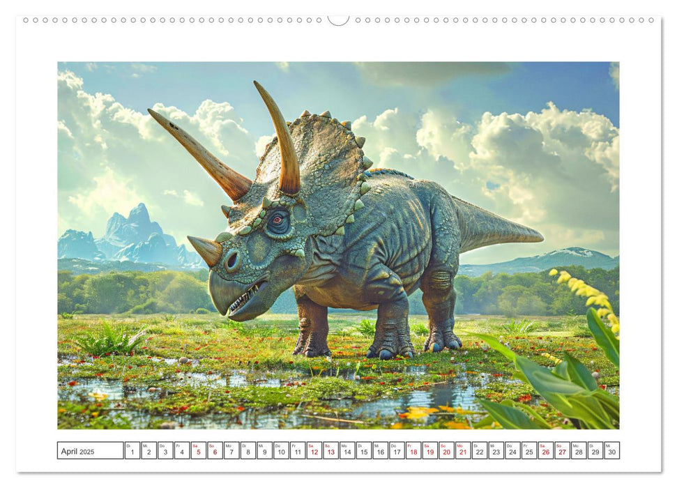 Vergessene Wunder - Ein Jahr mit ausgestorbenen Tieren (CALVENDO Premium Wandkalender 2025)