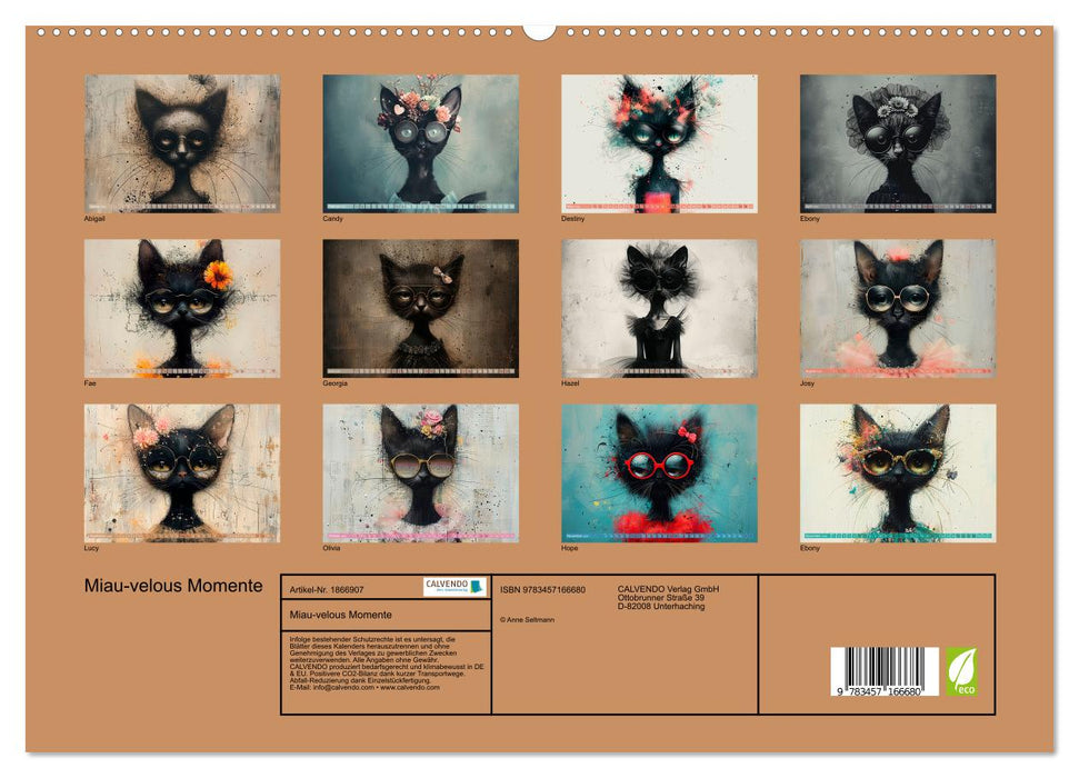 Miau-velous Momente (CALVENDO Premium Wandkalender 2025)
