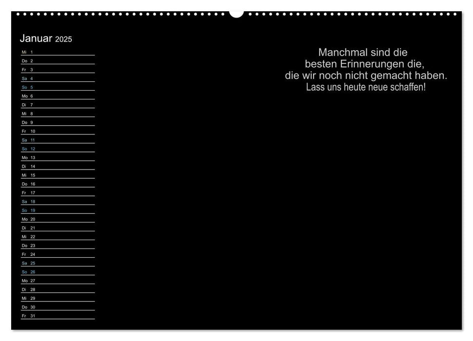 Mein Persönlicher Kalender (CALVENDO Wandkalender 2025)
