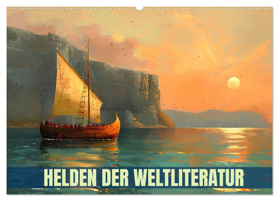 Helden der Weltliteratur (CALVENDO Wandkalender 2025)