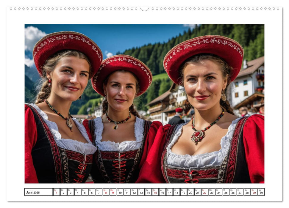 Farbenfrohe Frauenpower (CALVENDO Wandkalender 2025)