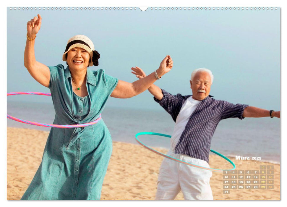 Hula-Hoop: Spaß, Sport und Fitness mit Hula Hoop Reifen (CALVENDO Premium Wandkalender 2025)